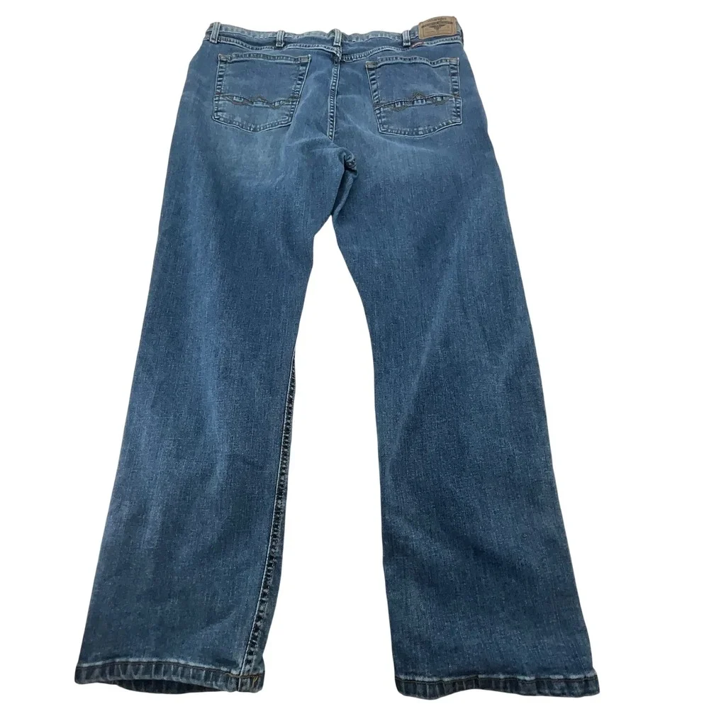 Wrangler Relaxed Fit Bootcut‎ Jeans Mens 38x30 Blue Denim Stretch Casual